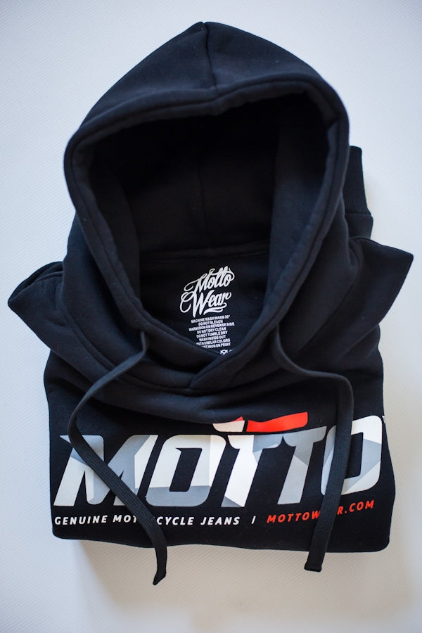 HOODIE BLACK – Motto Wear | Motorcycle Jeans