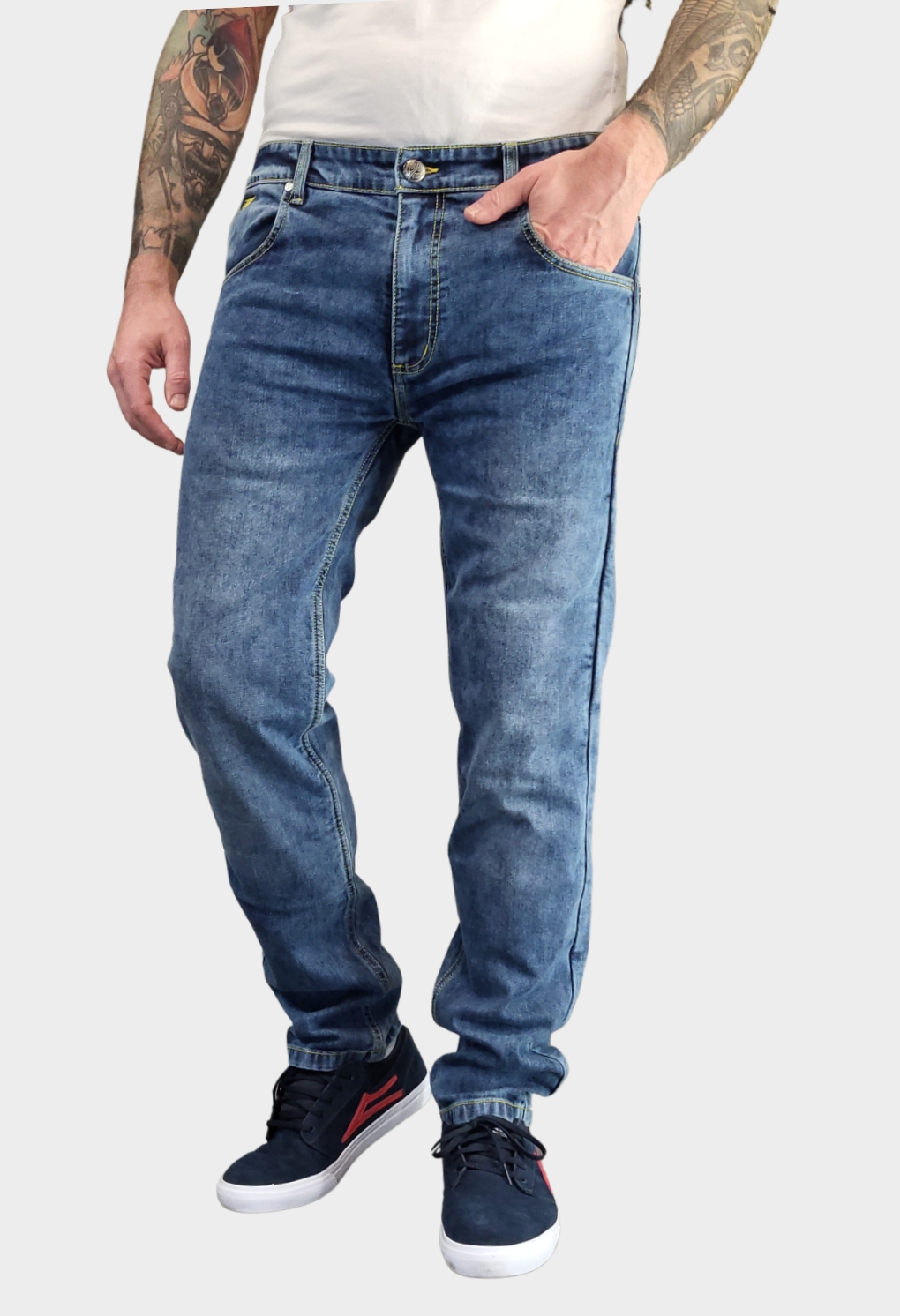 Men Motorcycle Kevlar Jeans - Motorcycle Jeans, with Stretch Panel Aramid  Protection Lining Biker Trousers (Blue,L): Buy Online at Best Price in UAE  